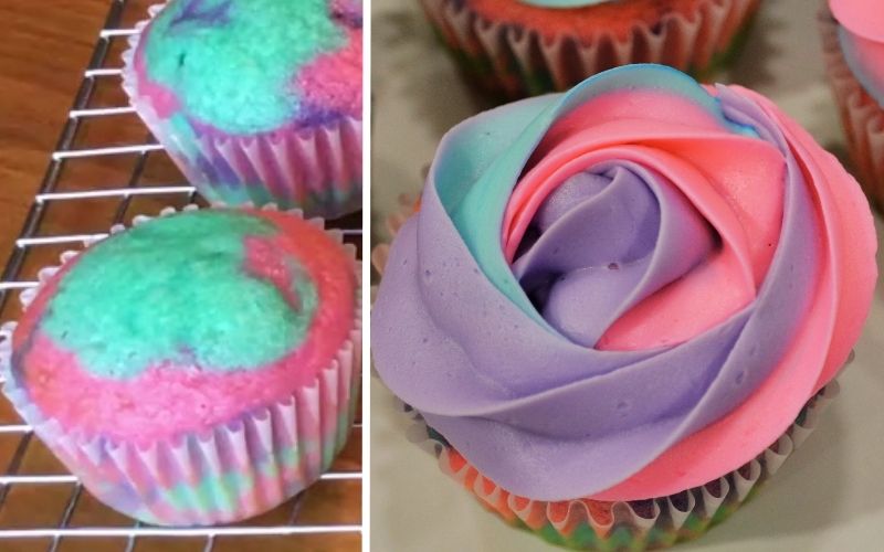 Rainbow Cupcake Made Easy